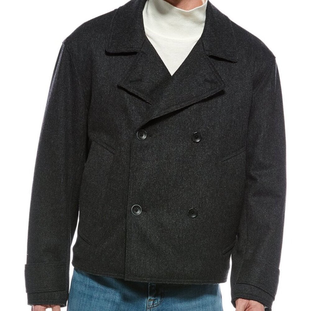 NWT!! rag & bone Eddy double-breasted wool-blend felt jacket - Large RETAIL $798